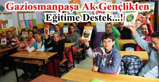 Eğitim ve öğretime ağırlık vererek öğrencilere fayda sağlayacak kurumsal sosyal Sorumluluk projeler kapsamında,Ak Parti Gaziosmanpaşa Gençlik Kolları İlçe Başkanlığı 300 adet Kitabı öğrencilerin eğitimi için hediye etti.