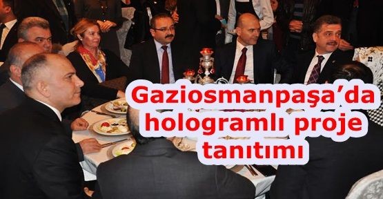 Gaziosmanpaşa’da hologramlı proje tanıtımı
Gaziosmanpaşa AK Parti İlçe Teşkilatı üyeleri, sivil toplum kuruluşu temsilcileri ile kahvaltıda bir araya geldi. Organizasyona, AK Parti Genel Başkan Yardımcısı Süleyman Soylu, AK Parti Gaziosmanpaşa Belediye Başkan Adayı Hasan Tahsin Usta ve partililer katıldı.