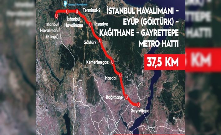 Kağıthane-Ey&uuml;p-İstanbul Havalimanı ve Gayrettepe-Kağıthane metrosu a&ccedil;ılıyor!