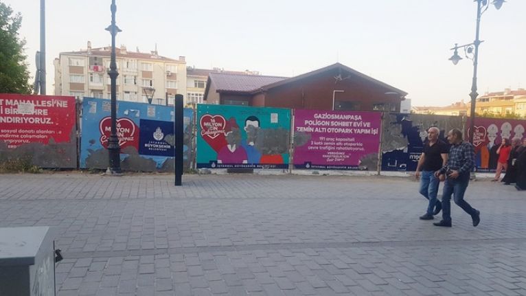 Gaziosmanpaşa Poligon K&uuml;lt&uuml;r Merkezi'nin inşaatının tamamlanmamasına tepki!