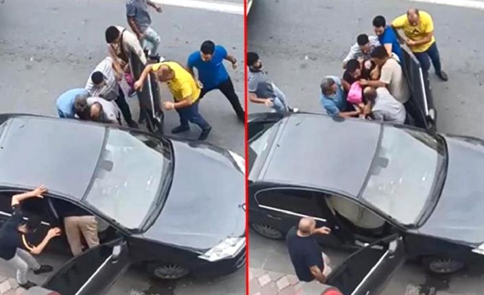 Sultangazi'de 4 kişi aracını park eden polisi b&ouml;yle darp etti