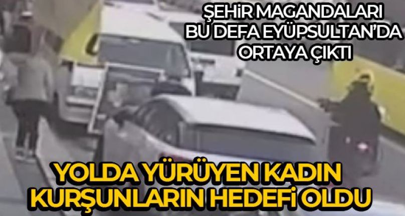 Ey&uuml;psultan'da bir kadın motosikletli şahısların a&ccedil;tığı ateş sonucu yaralandı