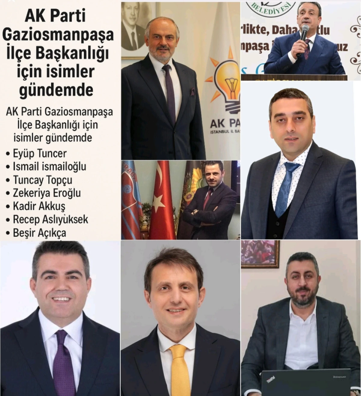 AK Parti Gaziosmanpaşa İl&ccedil;e Başkanlığı i&ccedil;in isimler g&uuml;ndemde