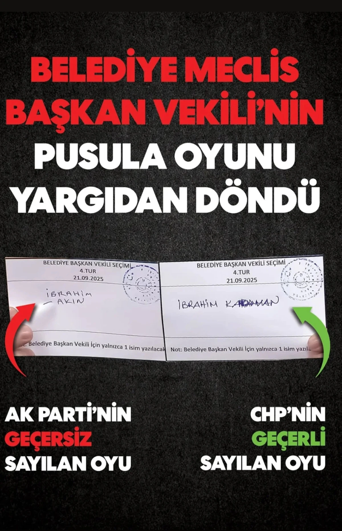 Bayrampaşa'da başkanvekilliği se&ccedil;imi yeniden yapılacak