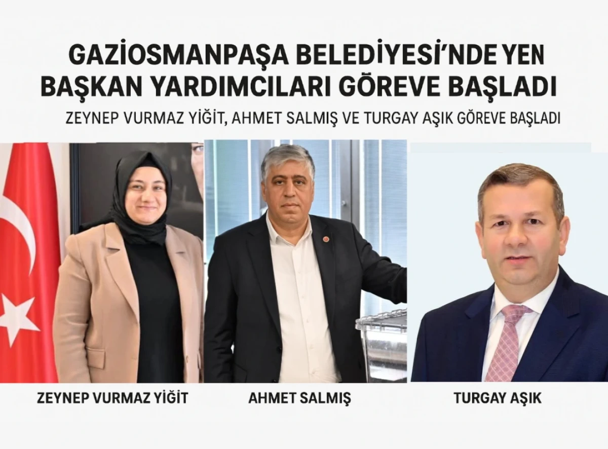 Gaziosmanpaşa Belediyesi&rsquo;nde Yeni Başkan Yardımcıları G&ouml;reve Başladı