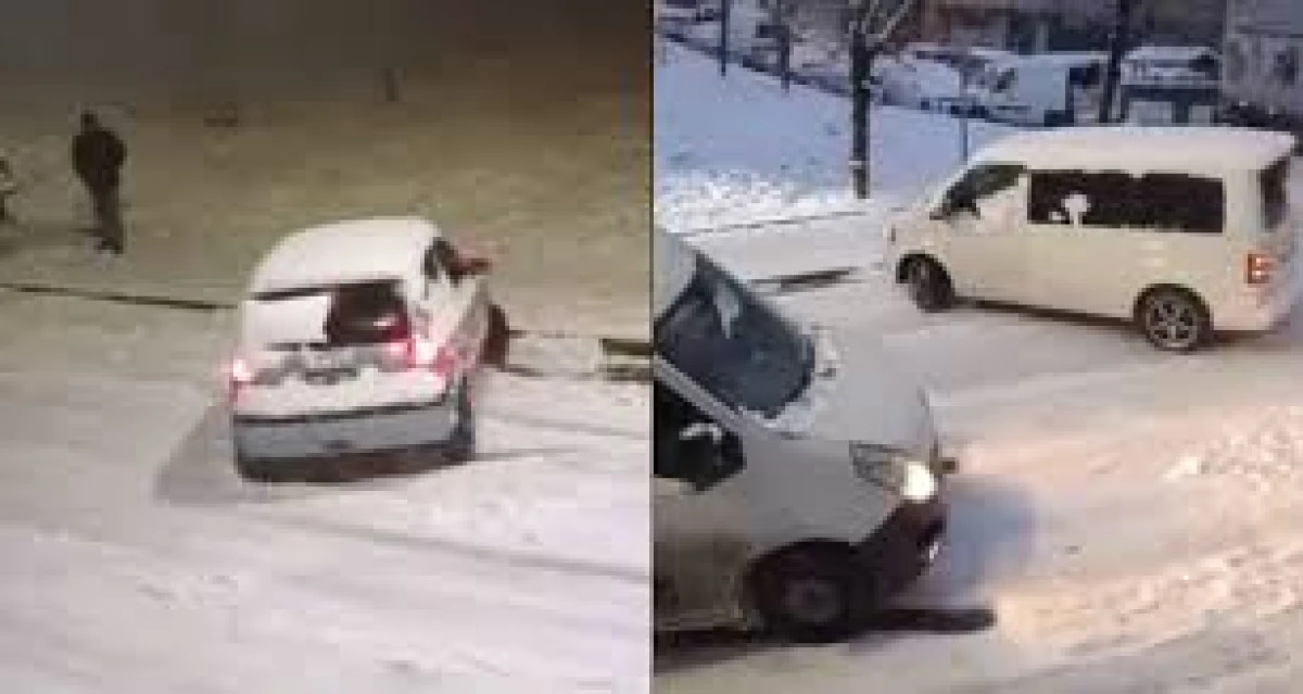 Sultangazi'de kar yağışı kazalara neden oldu: Caddeler buz pistine d&ouml;nd&uuml;