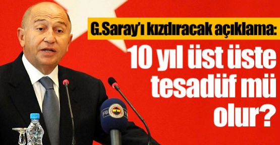 '10 yıl üst üste tesadüf mü olur?'