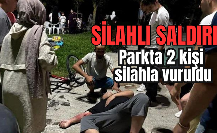 Eyüpsultan'da 2 genç parkta silahla vuruldu