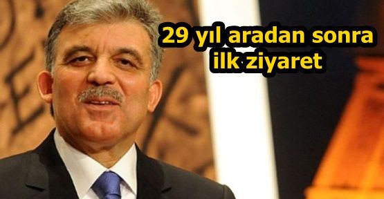 29 yıl aradan sonra ilk ziyaret