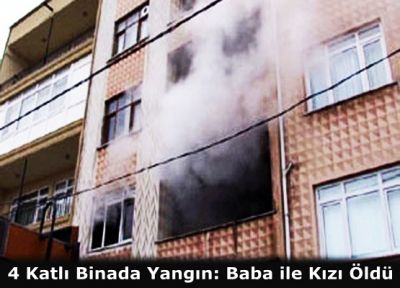 4 Katlı Binada Yangın: Baba ile Kızı Öldü