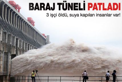 Adana'da baraj tüneli patladı