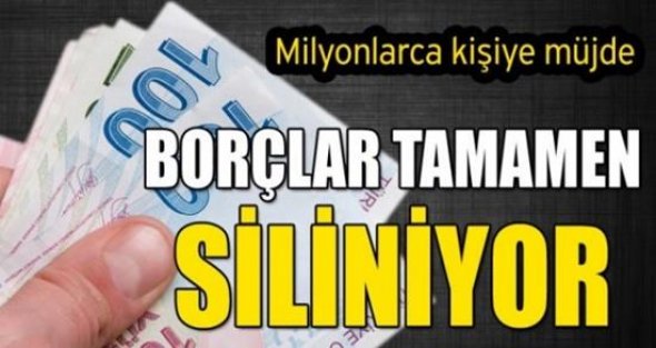 Ağbal: O borçları tamamen siliyoruz