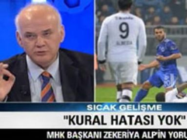 Ahmet Çakar: Hakem hatası yok kural hatası var kıvırmayın