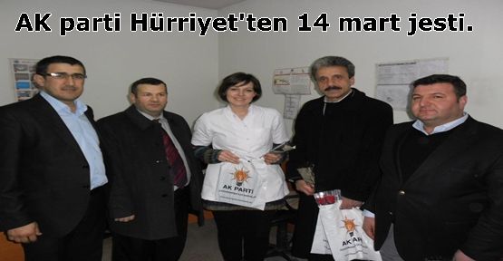 AK parti Hürriyet'ten 14 mart jesti.