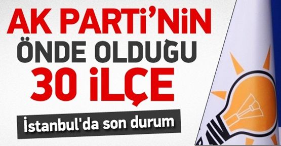 AK Parti İstanbul'un İlçelerinde de Önde