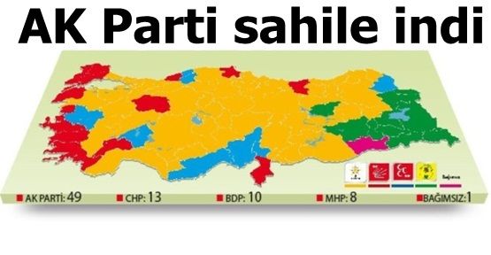 AK Parti sahile indi