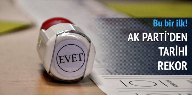 AK Parti'den tarihi rekor!