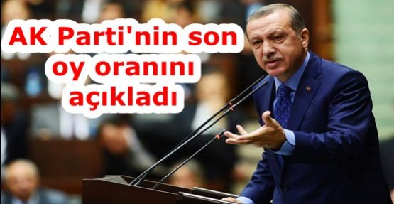 AK Parti'nin son oy oranını açıkladı