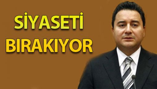 Ali Babacan siyaseti bırakıyor