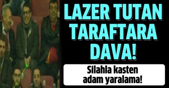 Arena'da Tolga'ya lazer tutan taraftar yandı!