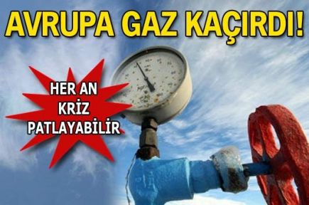 Avrupa gaz kaçırdı