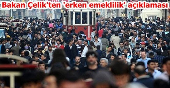 Bakan Çelik'ten 'erken emeklilik' açıklaması