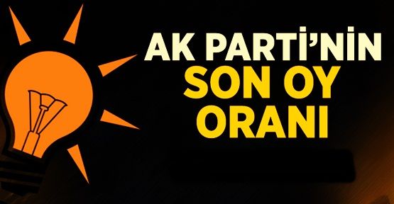 Başbakan Erdoğan, AK Parti’nin oy oranını açıkladı