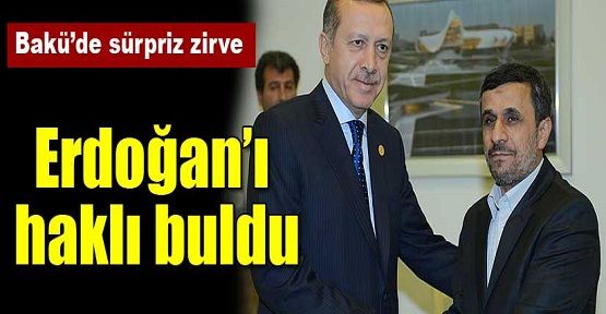 Başbakan Erdoğan Mahmud Ahmedinejad ile görüştü