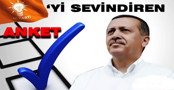 Başbakan Erdoğan'ı sevindiren anket