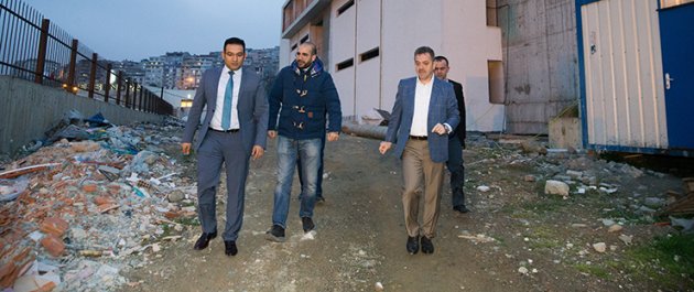 Başkan Usta, Kemal Şeker Bulvarı Spor Kompleksi’nde incelemelerde bulundu