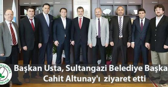 Başkan Usta, Sultangazi Belediye Başkanı Cahit Altunay'ı ziyaret etti 