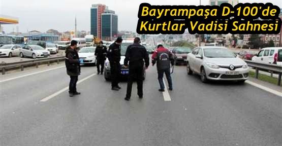 Bayrampaşa D-100'de Kurtlar Vadisi Sahnesi