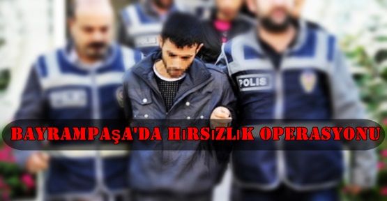 Bayrampaşa'da hırsızlık operasyonu