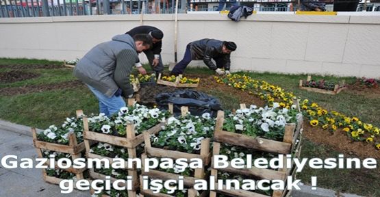 Belediye'ye geçici işçi alınacak !