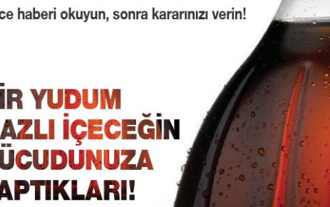 Bir yudum gazlı içeceğin size yaptıkları