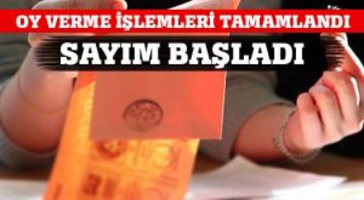 Bu illerde oy verme işlemi sona erdi, sayım başladı