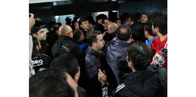 Bursaspor-Beşiktaş maç sonu gerginlik