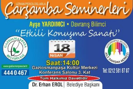 ÇARŞAMBA SEMİNERLERİ DEVAM EDİYOR...