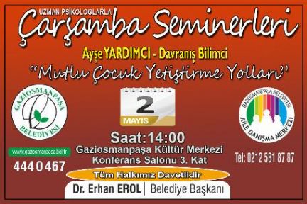 ÇARŞAMBA SEMİNERLERİ DEVAM EDİYOR...