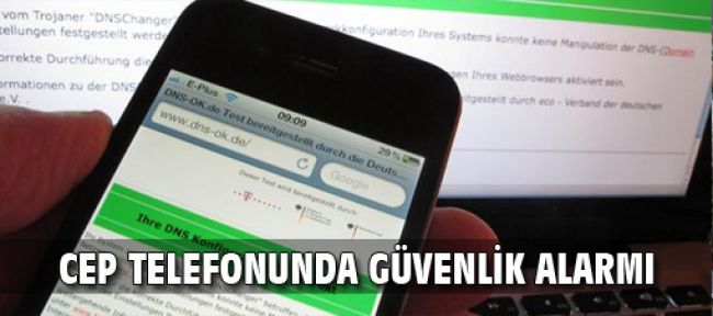 Cep telefonlarında güvenlik uyarısı