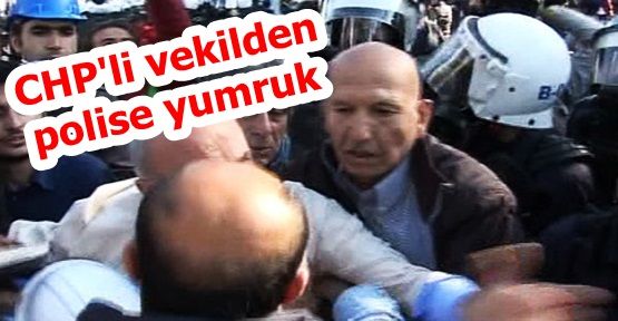 CHP'li vekilden polise yumruk