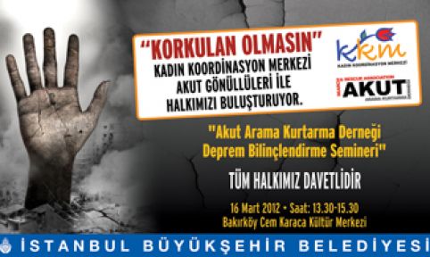 Deprem bilinçlendirme seminerleri başlıyor