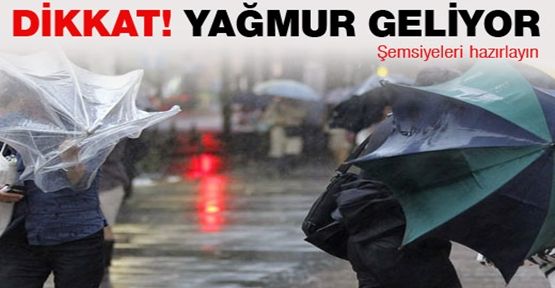 Dikkat Yağmur geliyor !