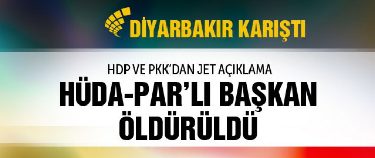 Diyarbakır son dakika İhya Der başkanı öldürüldü