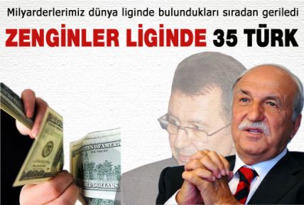 Dünya zenginler liginde 35 Türk var