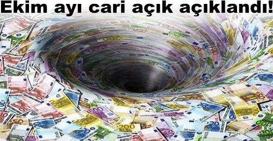 Ekim ayı cari açık açıklandı!