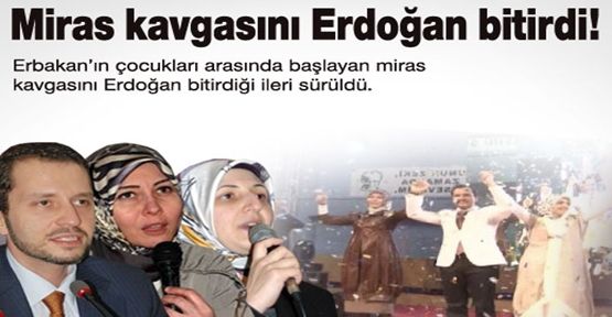 Erdoğan barıştırdı !