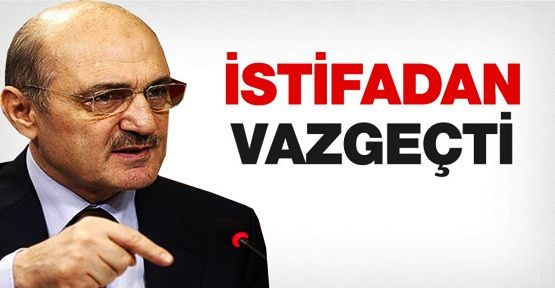 Erdoğan Bayraktar istifadan vazgeçti