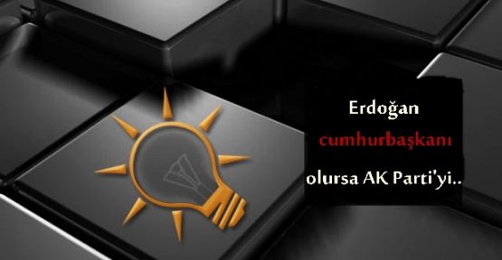 Erdoğan cumhurbaşkanı olursa AK Parti'yi..