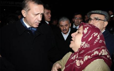 Erdoğan Van'da depreme yakalandı